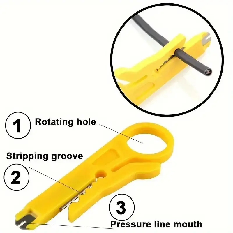 1x Portable Multitool Wire Stripper, Crimping Plier Wiring Tool, Cable Stripping - image 3 | Free standard UK delivery included | Discount Quality Products
