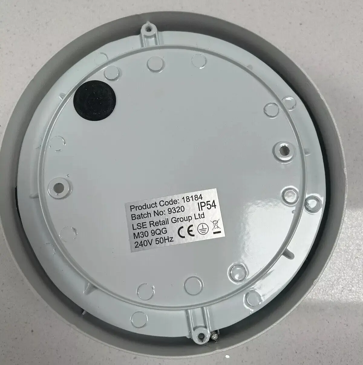 40W IP54 Trentham Die Cast Aluminium White Round Bulkhead Light 185mm ES, E27 - image 5 | Free standard UK delivery included | Discount Quality Products