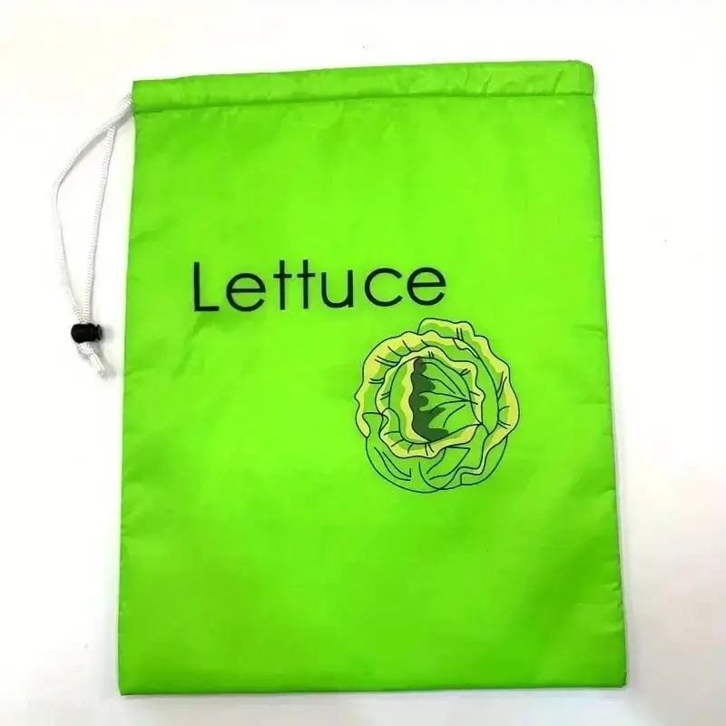1x Lettuce Storage Bag, Organizer Storage Bag For Keep Vegetables &amp; Fruits Fresh