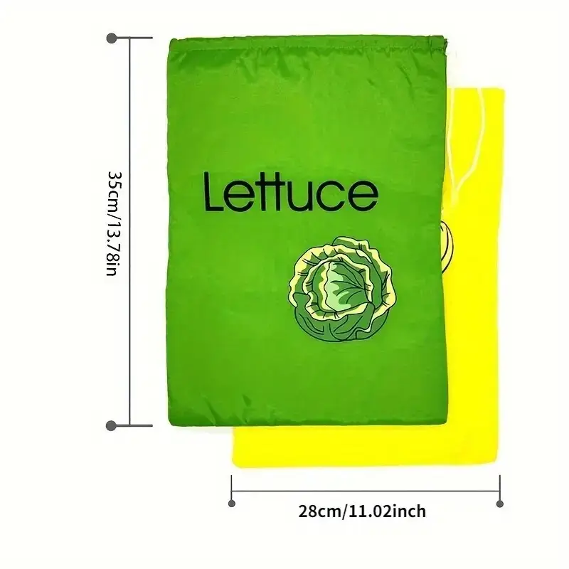 1x Lettuce Storage Bag, Organizer Storage Bag For Keep Vegetables & Fruits Fresh - image 7 | Free standard UK delivery included | Discount Quality Products