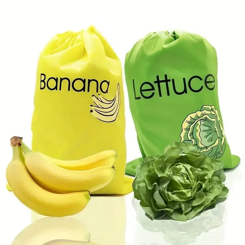 1x Lettuce Storage Bag, Organizer Storage Bag For Keep Vegetables & Fruits Fresh - image 8 | Free standard UK delivery included | Discount Quality Products