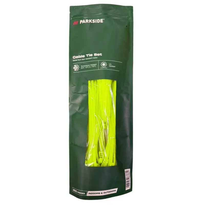 250x fluorescent Green Cable Tie Various Sizes Set Indoor Outdoor House Garden - image 3 | Free standard UK delivery included | Discount Quality Products