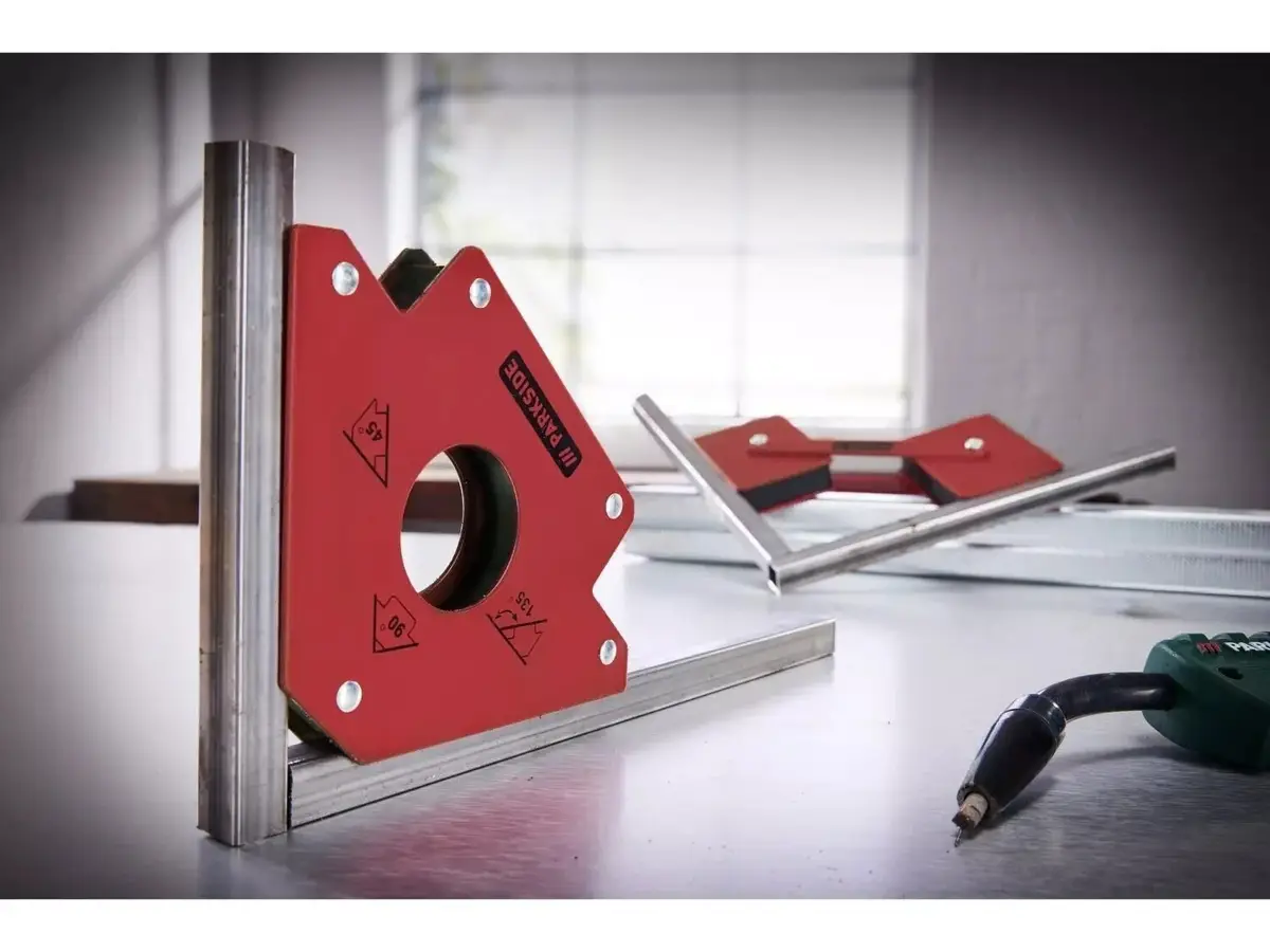 Angle Welding Magnet, 8kg Magnetic Capacity, 45°, 90° or 135°, Mounting Tool - image 2 | Free standard UK delivery included | Discount Quality Products