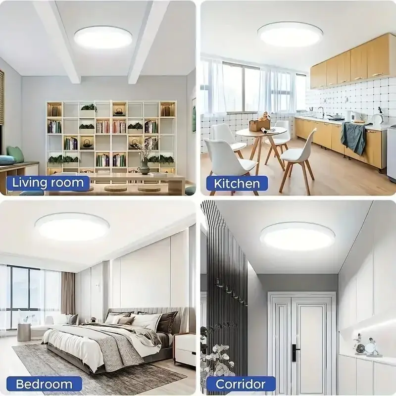 24W LED Ultra-Thin Indoor/Outdoor/Bathroom Bulkhead Ceiling Light 6000K White - image 2 | Free standard UK delivery included | Discount Quality Products