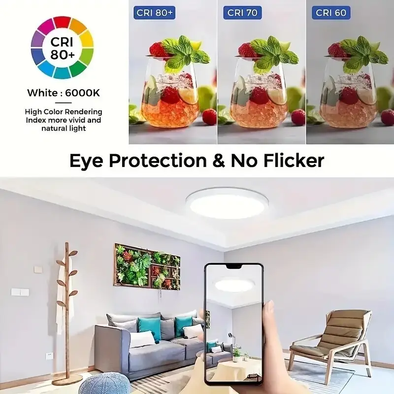 24W LED Ultra-Thin Indoor/Outdoor/Bathroom Bulkhead Ceiling Light 6000K White - image 7 | Free standard UK delivery included | Discount Quality Products