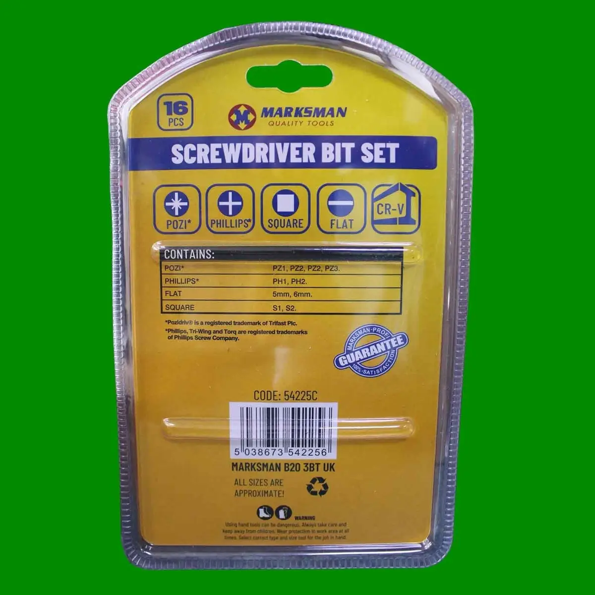 16pcs Screwdriver Bit Set, Pozi, Phillips, Flat, Square, Adapters, Extensions - image 2 | Free standard UK delivery included | Discount Quality Products