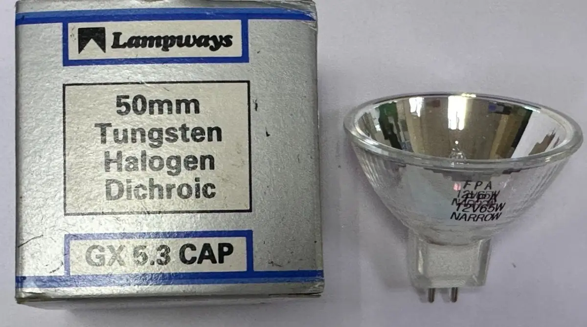 65W MR16 GX5.3 12V 12V-65WFPA Narrow Halogen Dimmable Spot Light Bulb Lamp