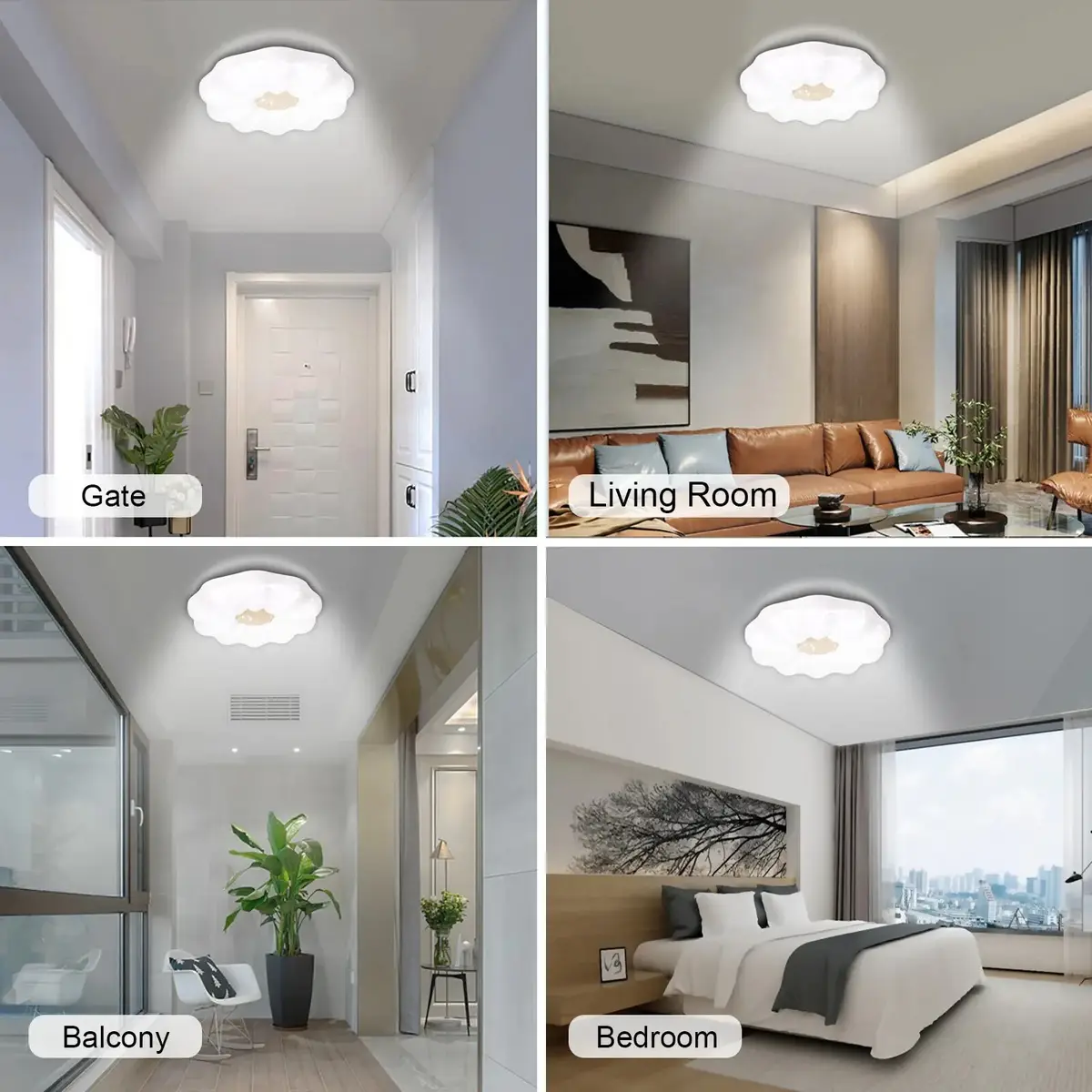 18W LED Flower Shape Ceiling Light 6500K Daylight White, Living Room, Bedroom - image 2 | Free standard UK delivery included | Discount Quality Products