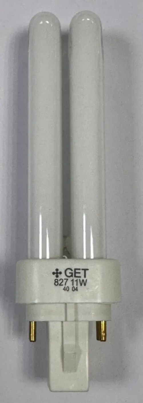 1x 11W GET G24q-1 4 pin CFL PL Double Turn Light Bulb 2700K Warm White Lamp - image 3 | Free standard UK delivery included | Discount Quality Products