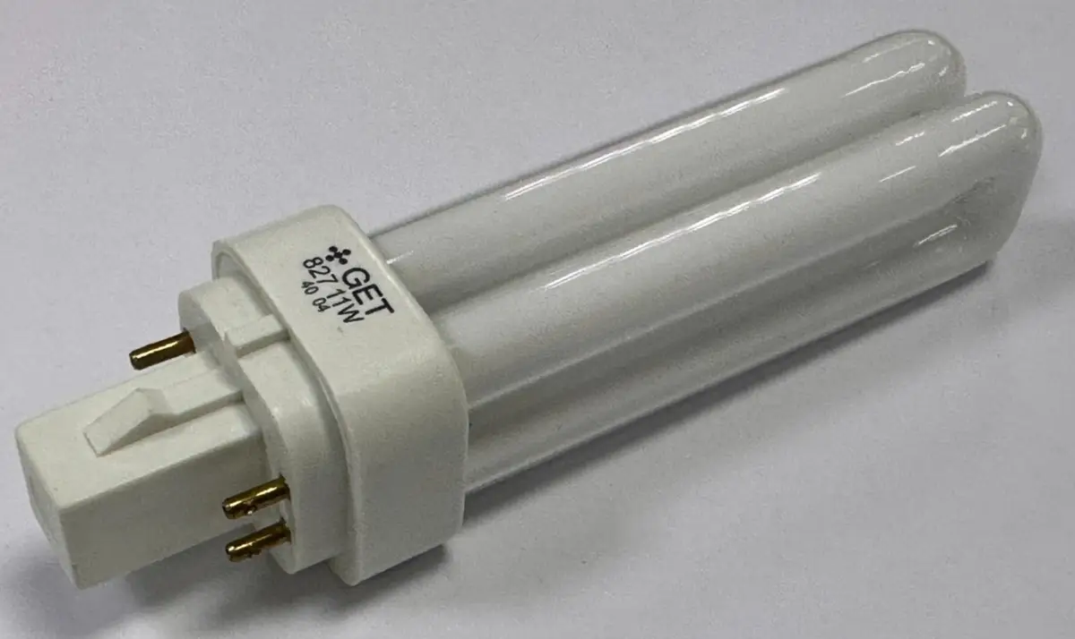 1x 11W GET G24q-1 4 pin CFL PL Double Turn Light Bulb 2700K Warm White Lamp - image 5 | Free standard UK delivery included | Discount Quality Products