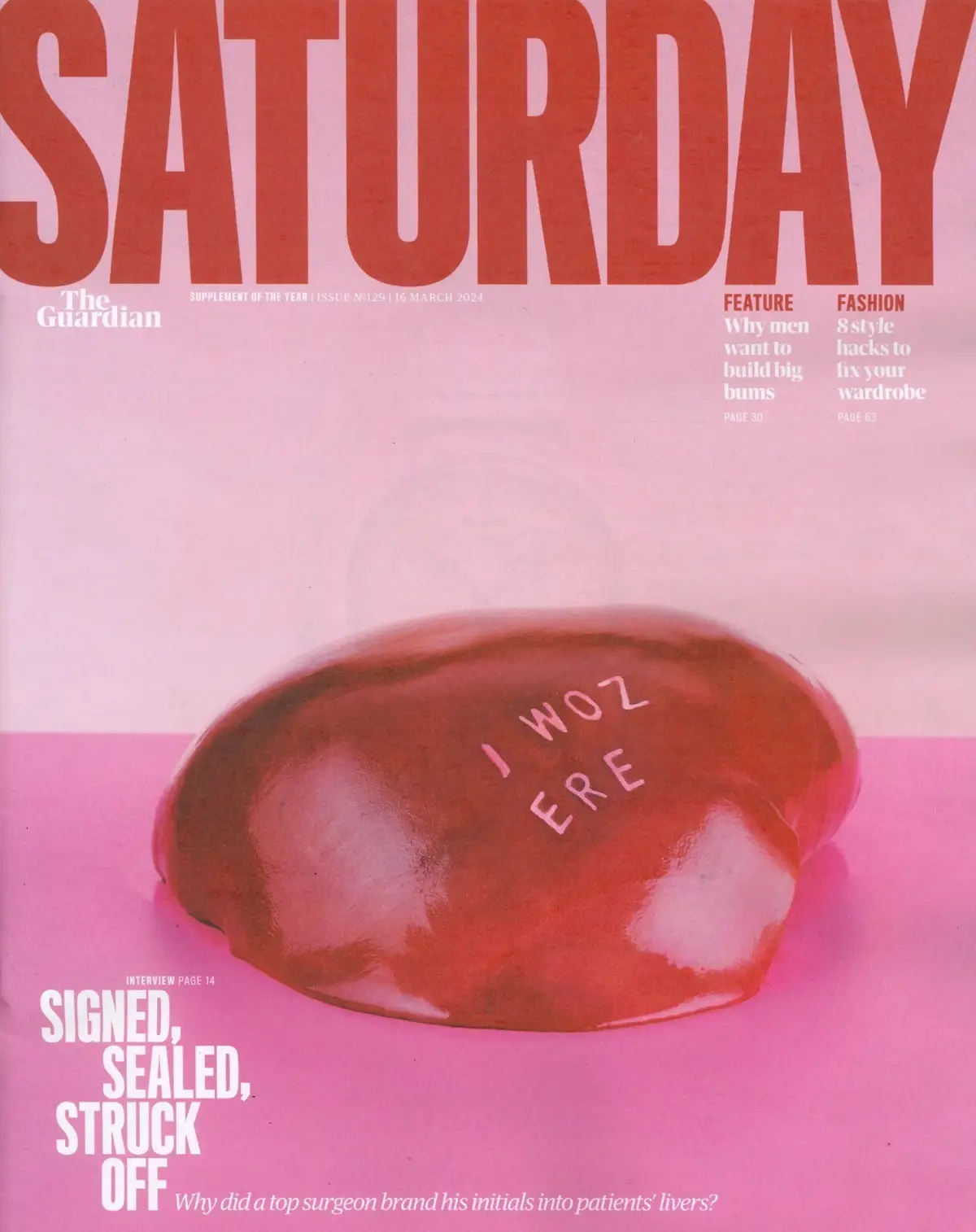 Guardian Saturday Magazine: Keren Woodward, Marjane Satrapi, Fashion, 16.3.24