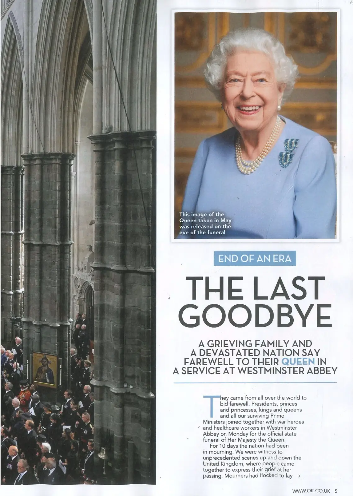 OK! Magazine Special Funeral Edition Illustrated Queen Elizabeth Coffin 26.9.22 - image 3 | Free standard UK delivery included | Discount Quality Products
