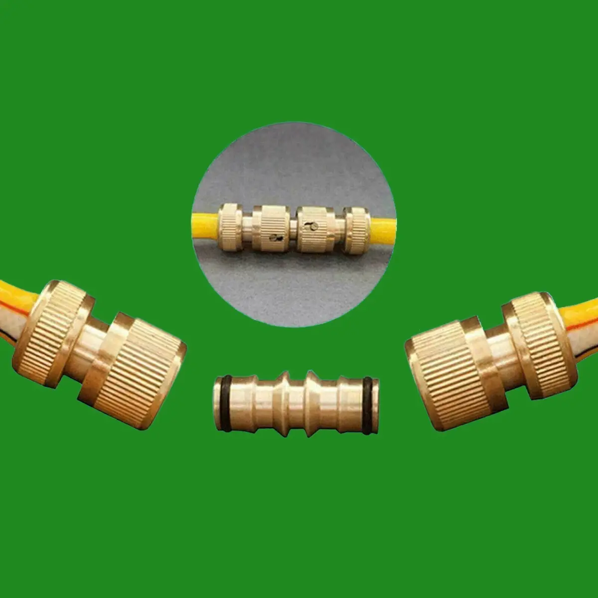 1x 1/2" Male Solid Brass Quick Connect Joiner Fitting Garden Tap Water Hose Pipe - image 2 | Free standard UK delivery included | Discount Quality Products