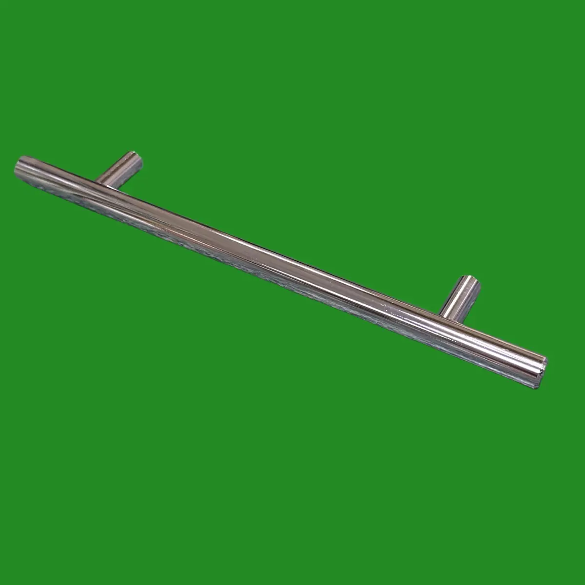 12x 128mm Chrome Effect T Handle Bar Door Drawer Handle Wardrobe Cupboard