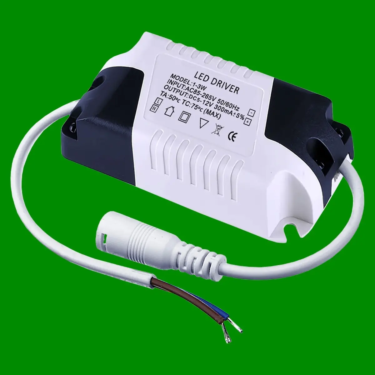 1x 3W 12V 0.3A 85-265V Transformer Constant Voltage LED Driver Power Supply MR16