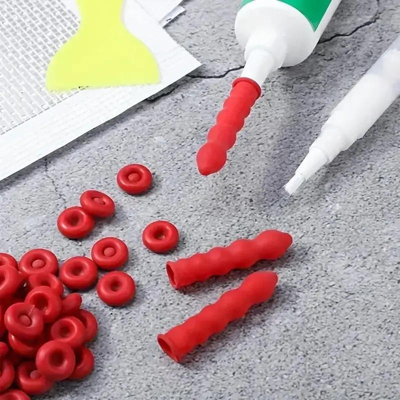 5x Caulking Cover Seal Rubber Caps Sealant Tube Protectors for Perfect Sealing