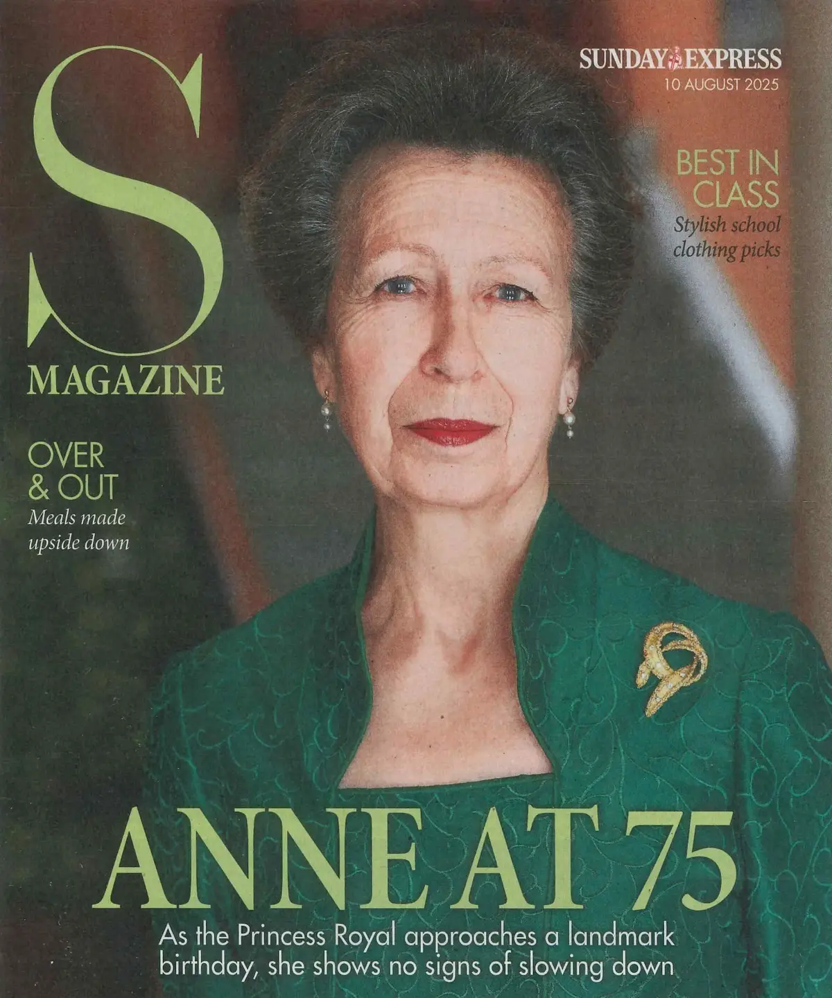 Sunday Express Magazine: 75th Birthday of Princess Royal Anne, Fashion, 10.8.25