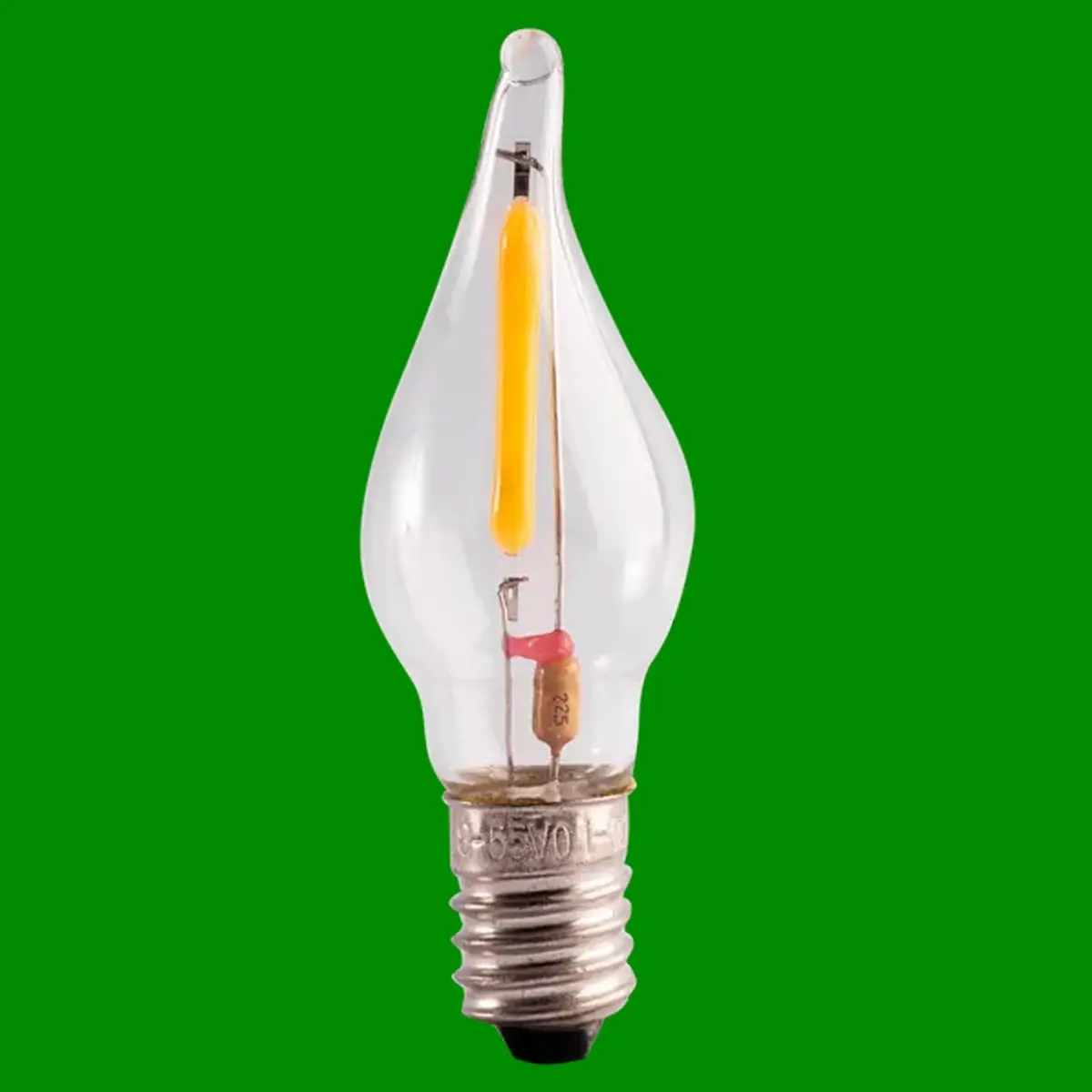 3x 0.2W E10 LED Miniature Night Light Spare Mini Candle Bulbs, 10mm Screw, 8-55V