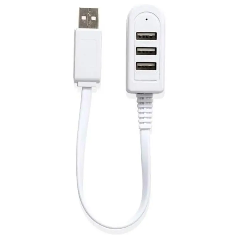 3-port 2.0 USB Hub With Cable, USB Splitter Hub Use Power Adapter For PC Laptop