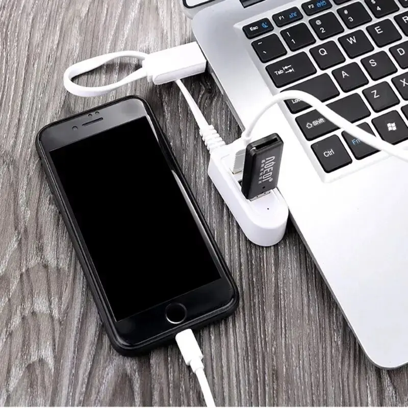 3-port 2.0 USB Hub With Cable, USB Splitter Hub Use Power Adapter For PC Laptop - image 3 | Free standard UK delivery included | Discount Quality Products