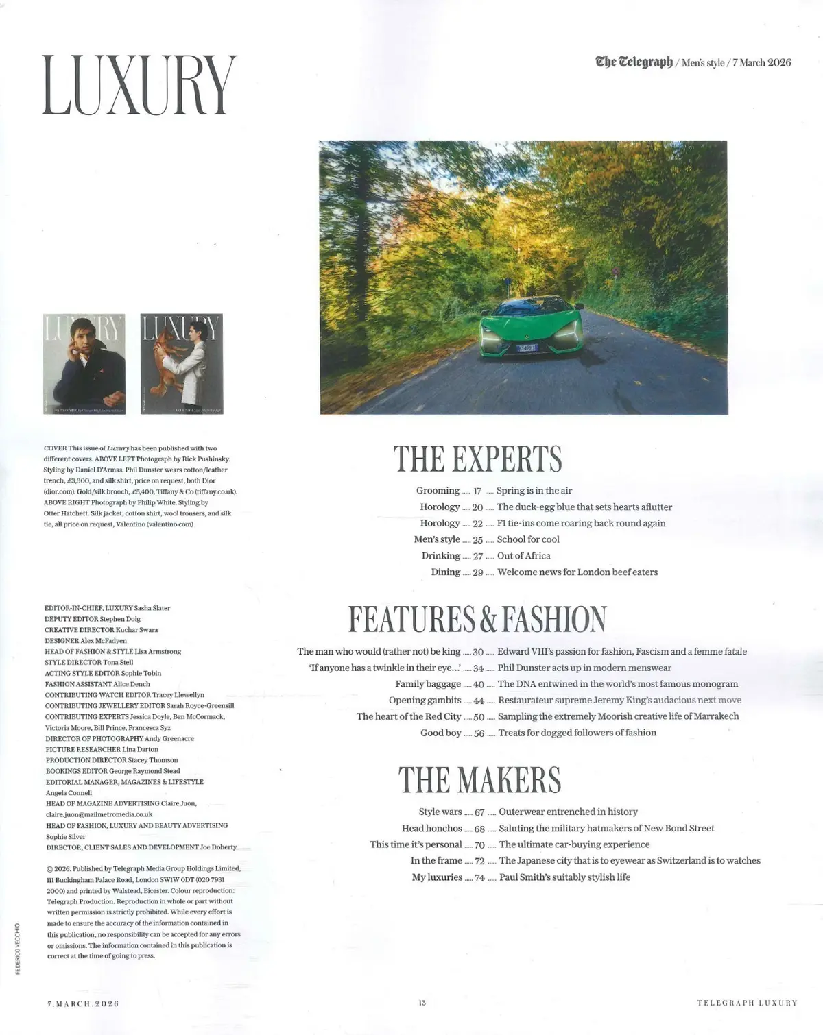 Telegraph Luxury Magazine Men's Style, Edward VIII, Phil Dunster, Fashion 7.3.26 - image 3 | Free standard UK delivery included | Discount Quality Products