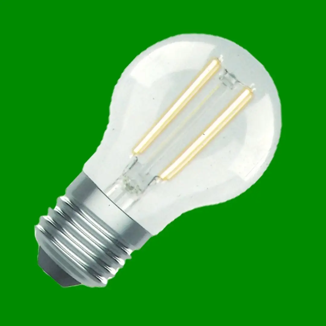 2x 4W (=40W) Fusion Clear LED Filament Round Golf ES E27 Edison Screw Light Bulb - image 4 | Free standard UK delivery included | Discount Quality Products