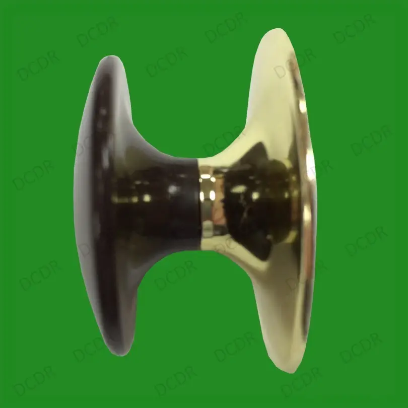 10x 35mm Brown Plastic & Brass Effect Cabinet Cupboard Door Handles Drawer Knobs - image 2 | Free standard UK delivery included | Discount Quality Products