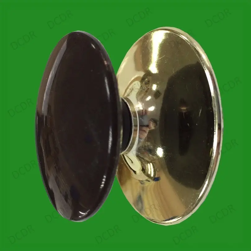 10x 35mm Brown Plastic & Brass Effect Cabinet Cupboard Door Handles Drawer Knobs - image 3 | Free standard UK delivery included | Discount Quality Products