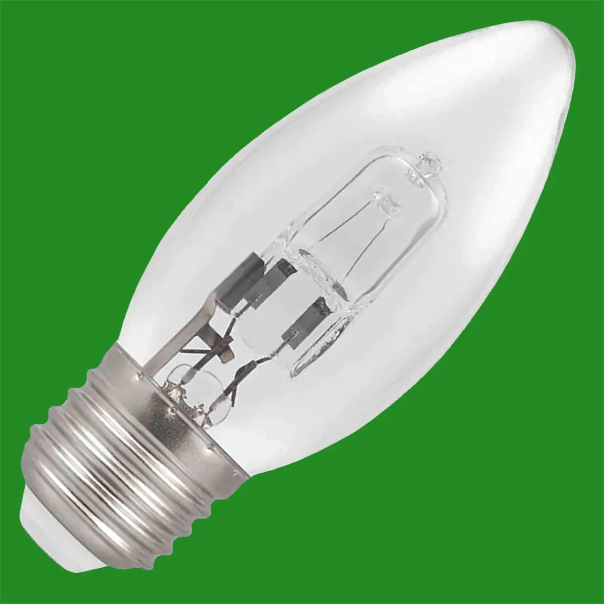 50x 20W (=25W) Dimmable Halogen Clear Candle Light Bulbs ES E27 Screw Lamps - image 2 | Free standard UK delivery included | Discount Quality Products