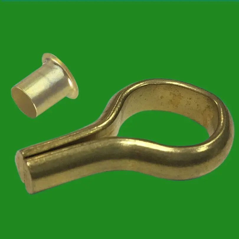 24x Brass Banjo Shelf Stud Hook Support with Sleeve Cabinet Bookcase Kitchen 6mm