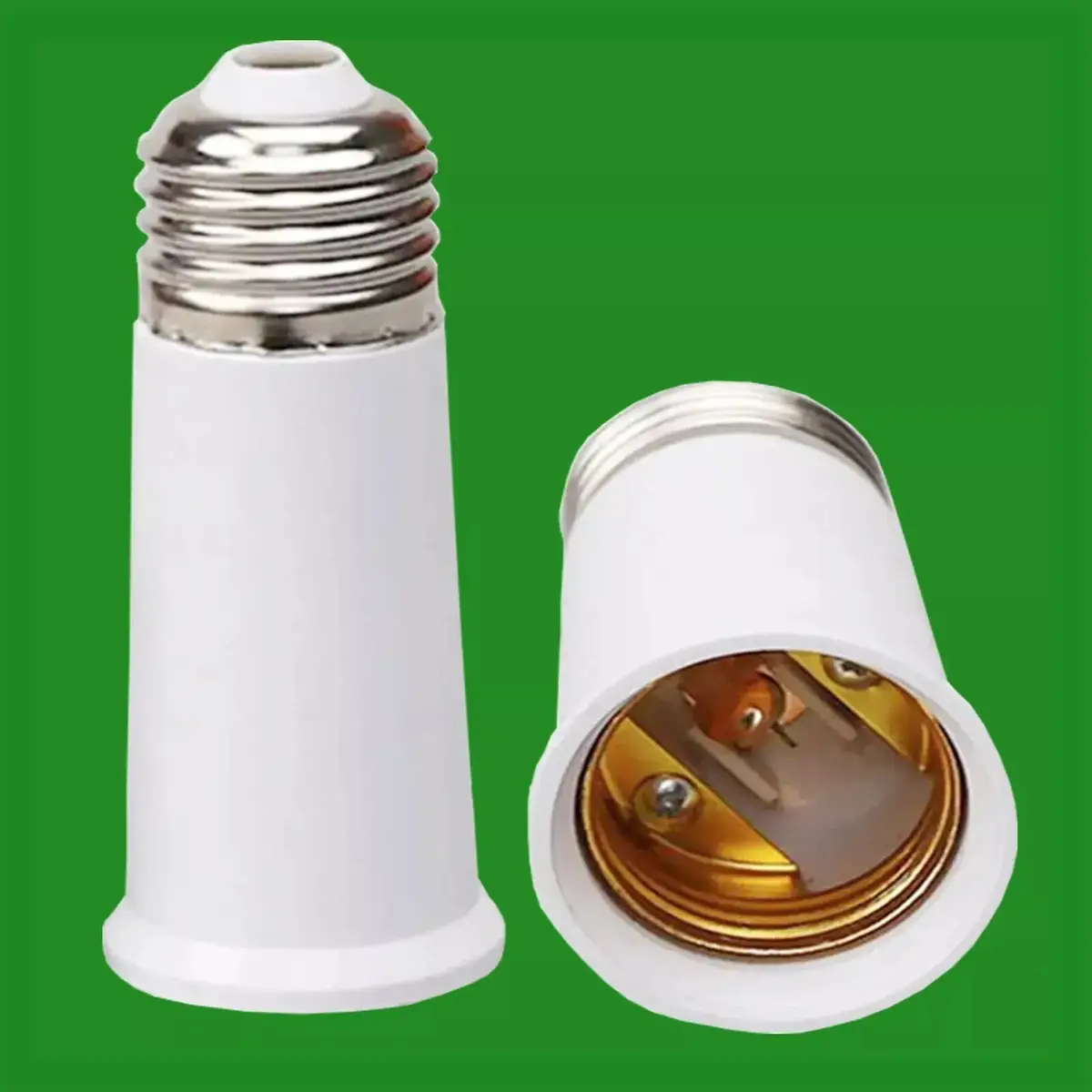 4x Long E27 To E27 Edison Screw Light Bulb Extender Adaptor Lamp Converter