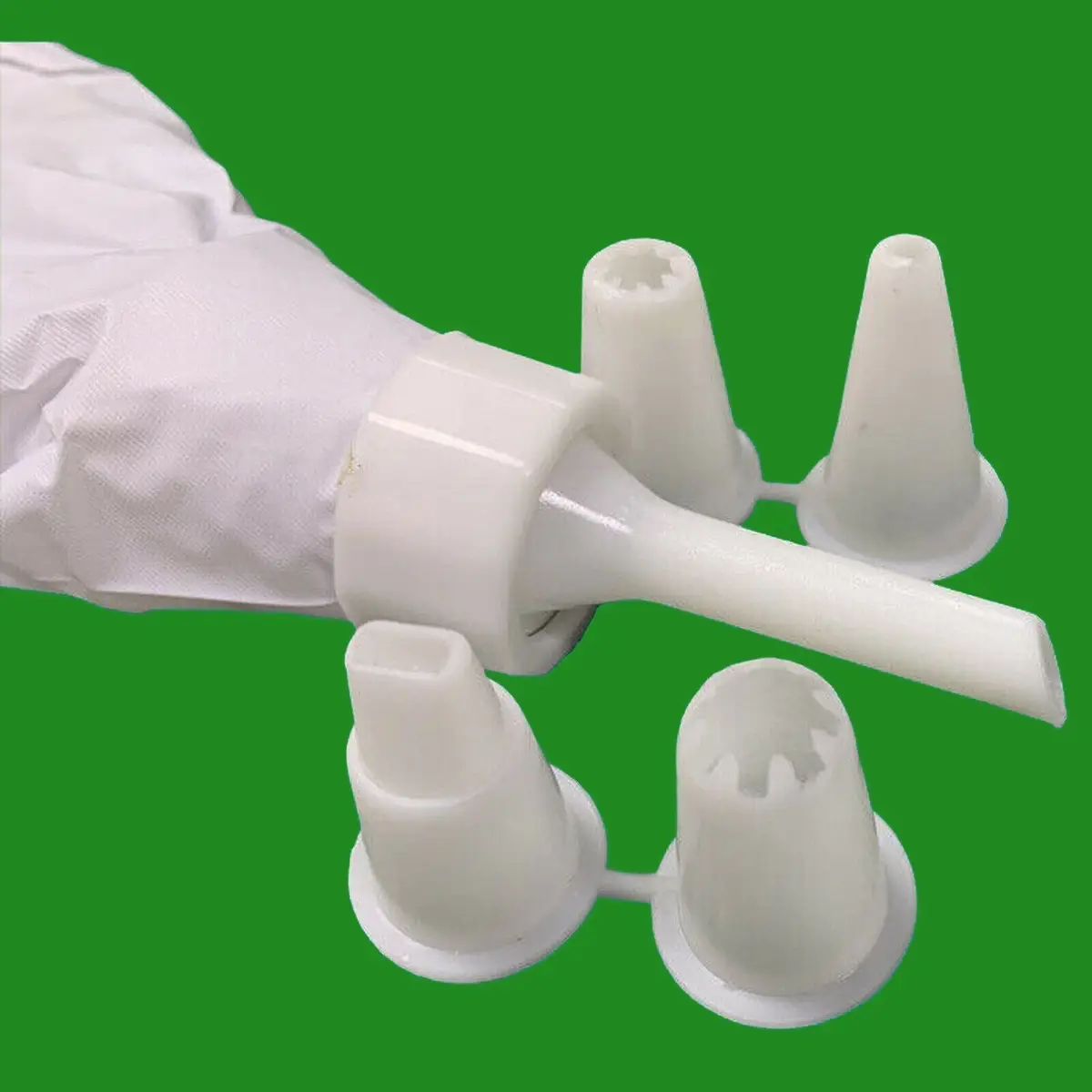 Cake Decorating Kit 5 Piece Nozzle &amp; Piping Bag, Icing Cream Baking Pastry Tool