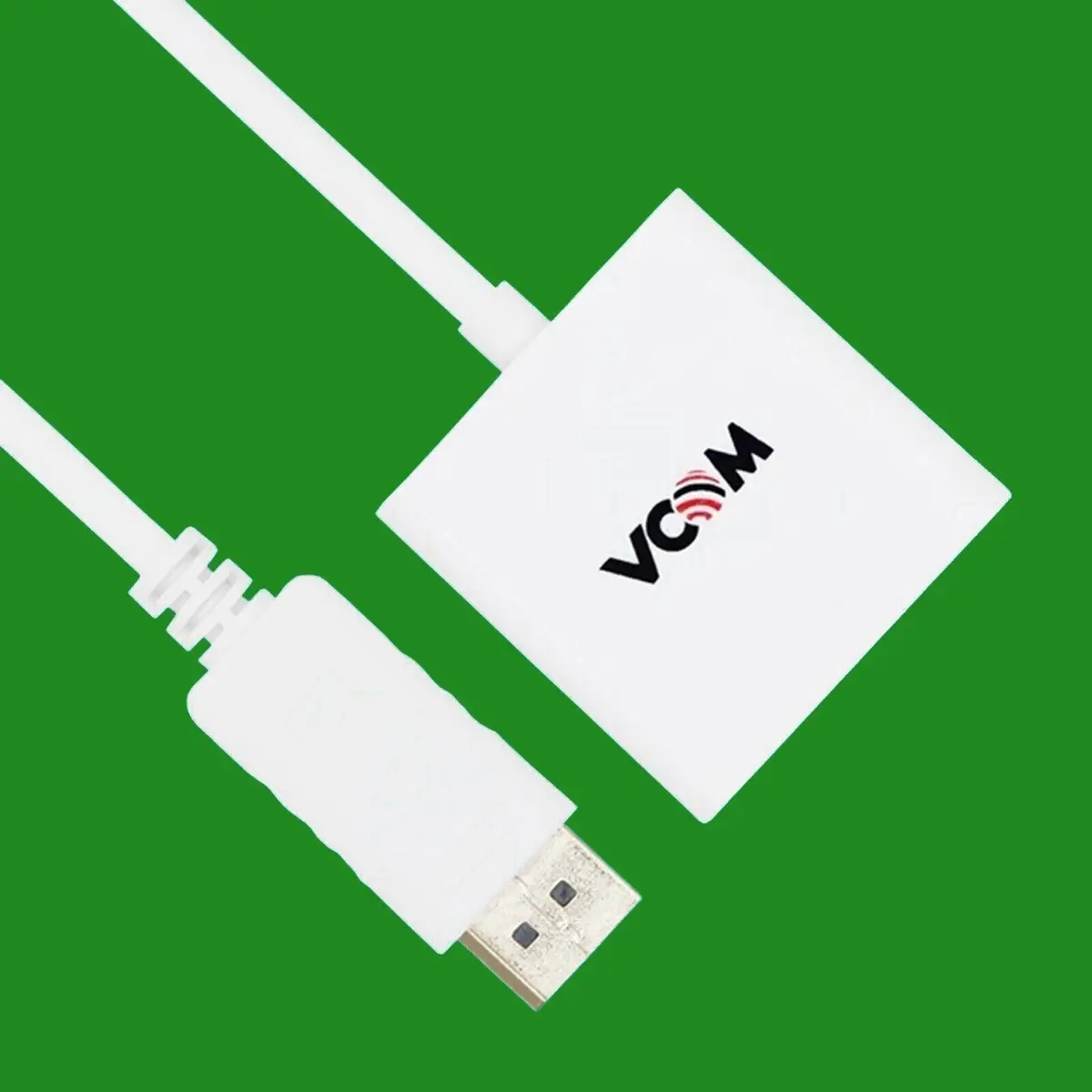 1x Male DisplayPort to Female HDMI Adaptor Convertor Cable, Gold Plated, White - image 2 | Free standard UK delivery included | Discount Quality Products