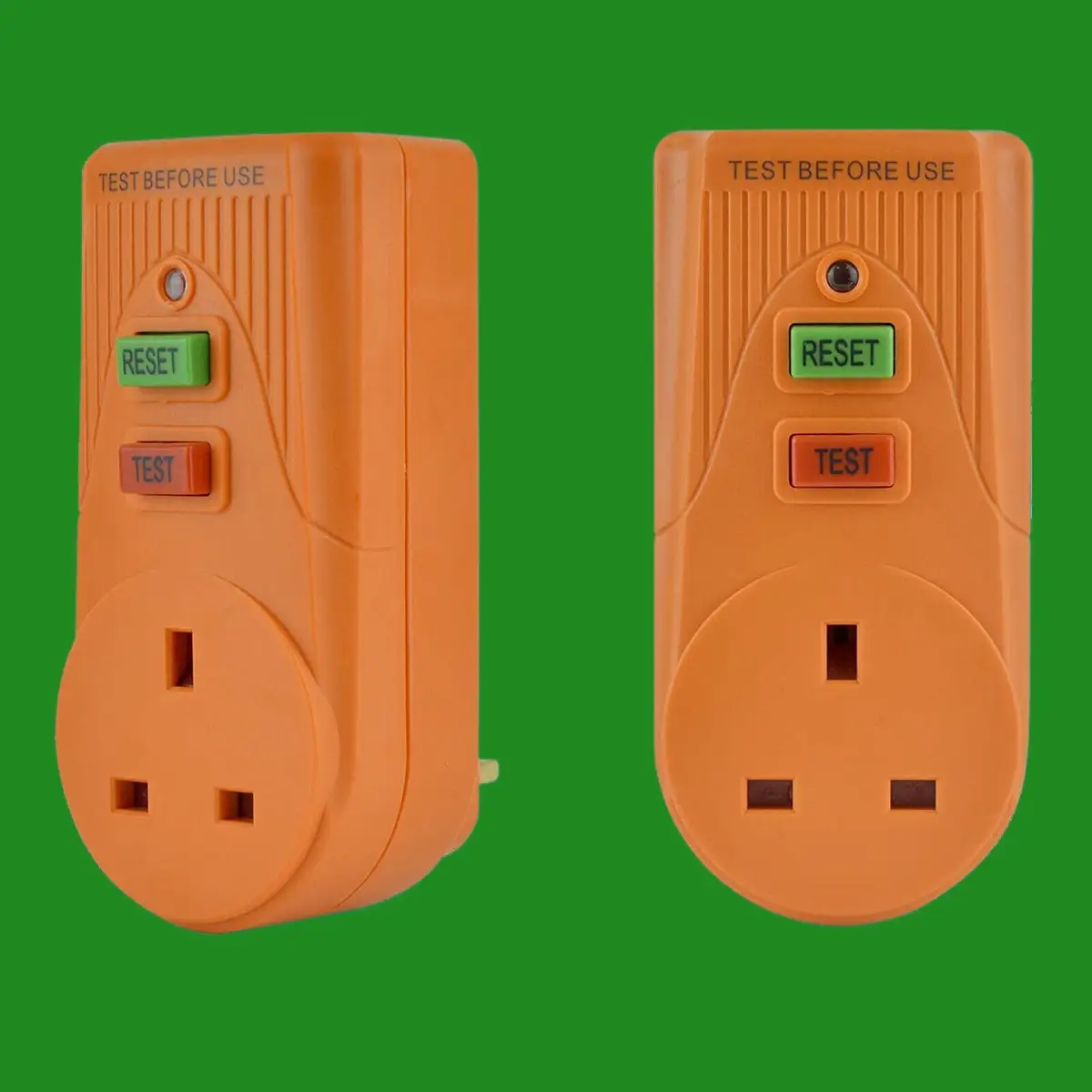 13A Circuit Breaker RCD Adaptor, 3 Pin UK Plug, Trips Within 40 Milliseconds