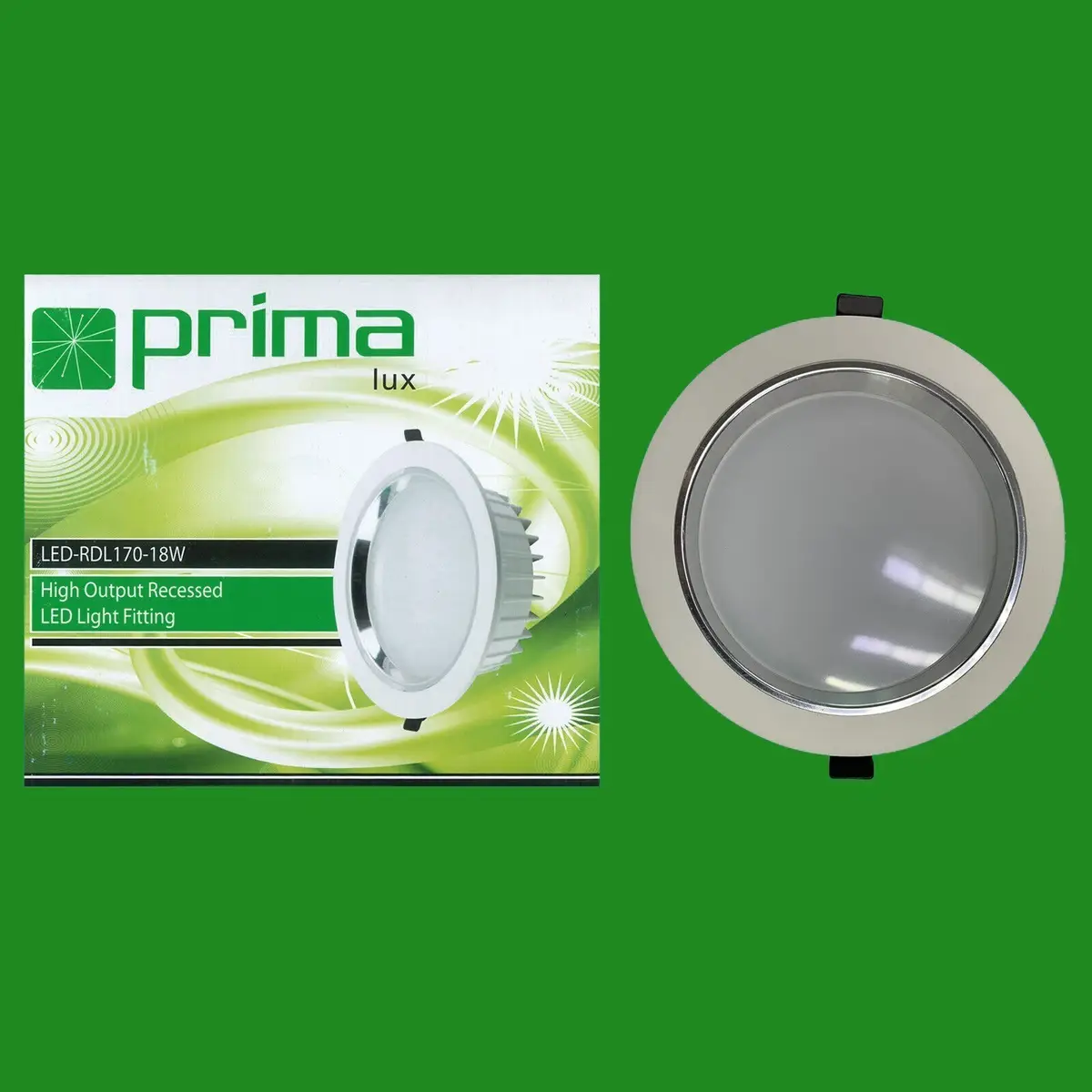 18W Recessed Round LED Ceiling Spot Downlight Lamp Light Fitting 6500K 1500lm