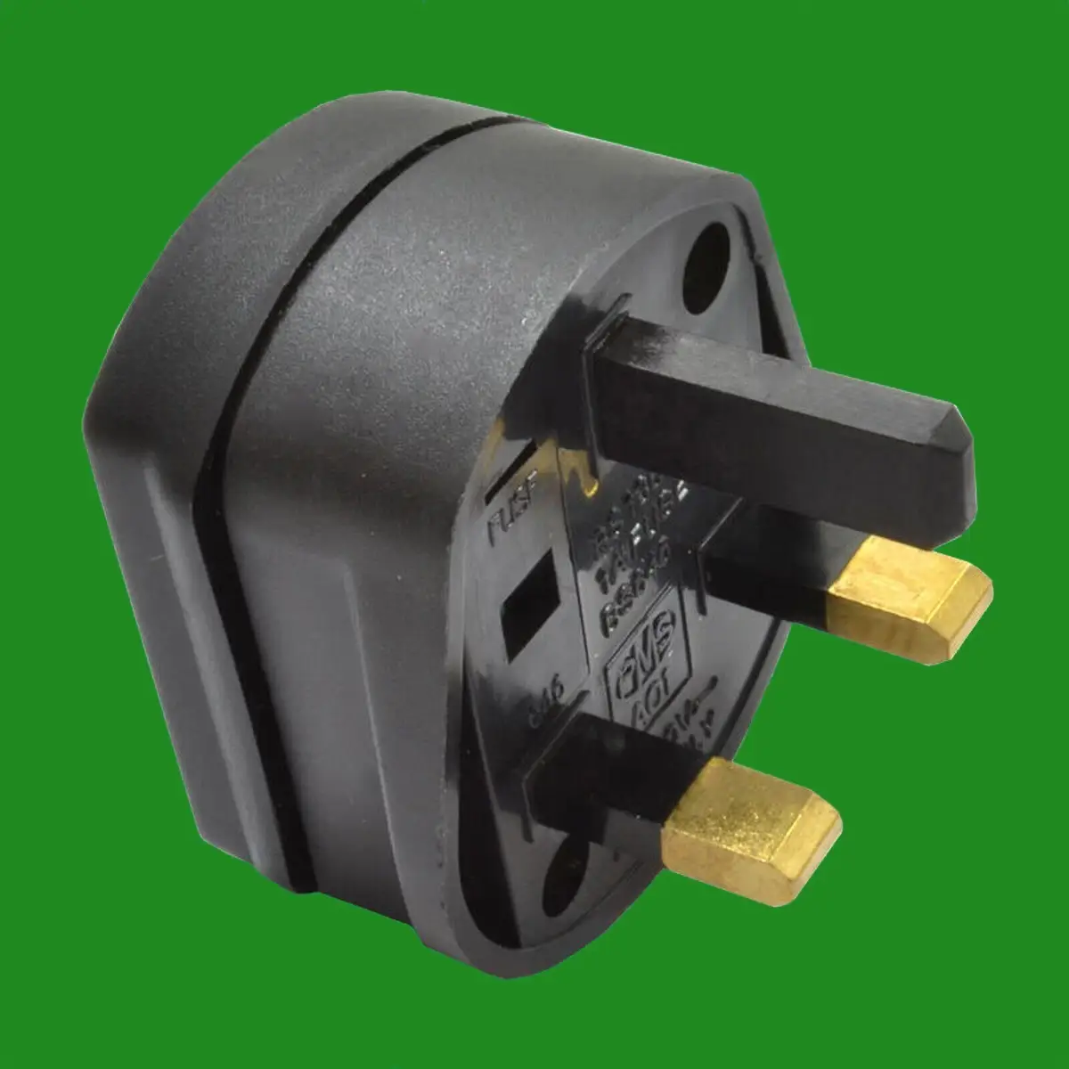 1A Fused Black 2 Pin To 3 Pin Shaver Plug Adaptor, Bathroom, Bedroom, Toothbrush - image 3 | Free standard UK delivery included | Discount Quality Products