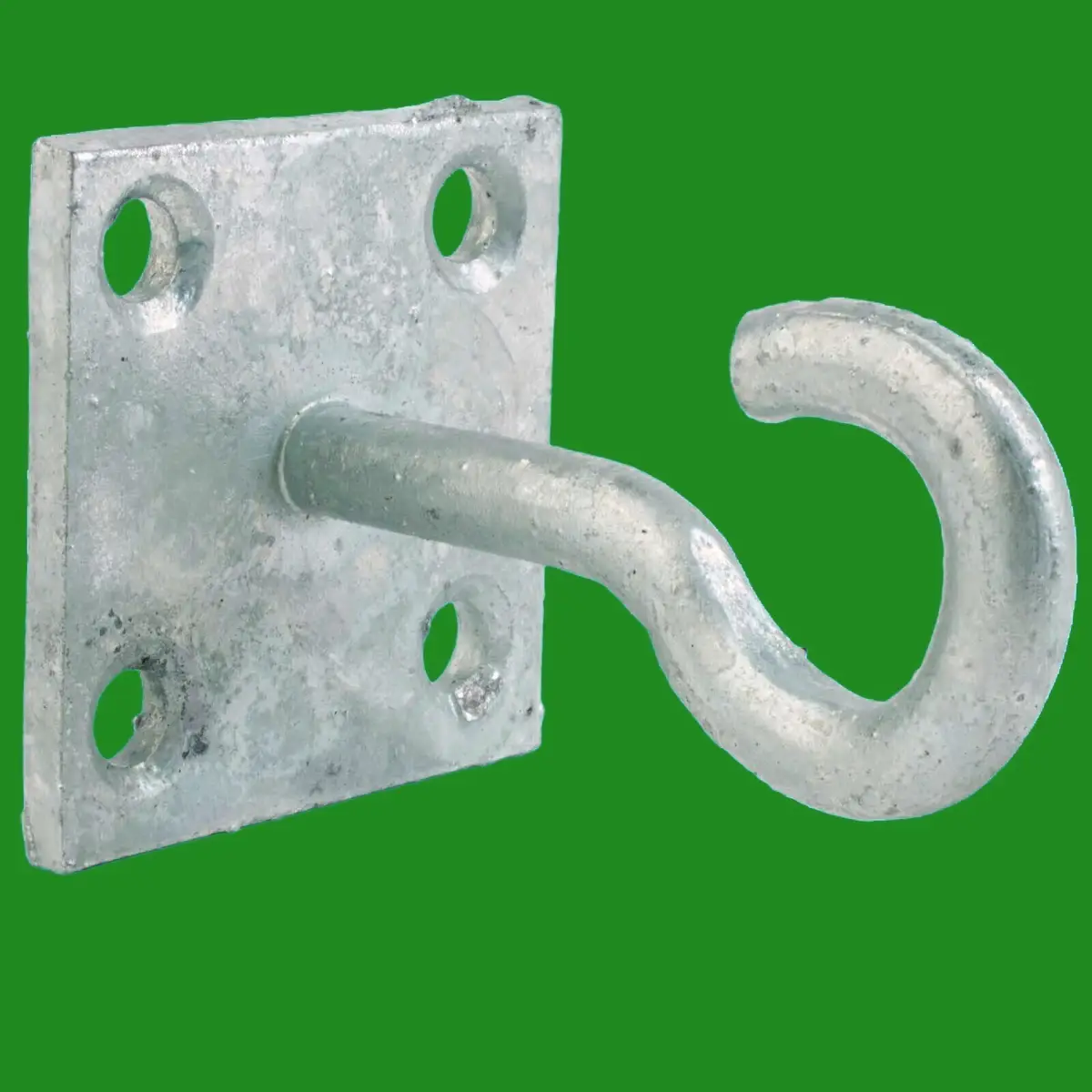 1x Multipurpose Galvanised Chain Plate Hook 50mm x 50mm, Washing Line Part