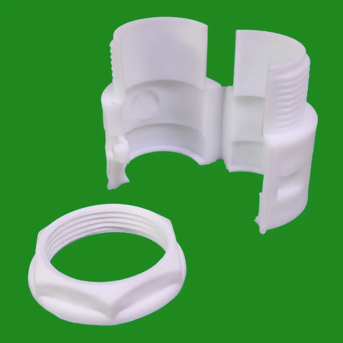White M25 Plastic Cable Stuffing Gland Locknut Threaded Flexible Conduit Adaptor - Other | Free standard UK delivery included | Discount Quality Products