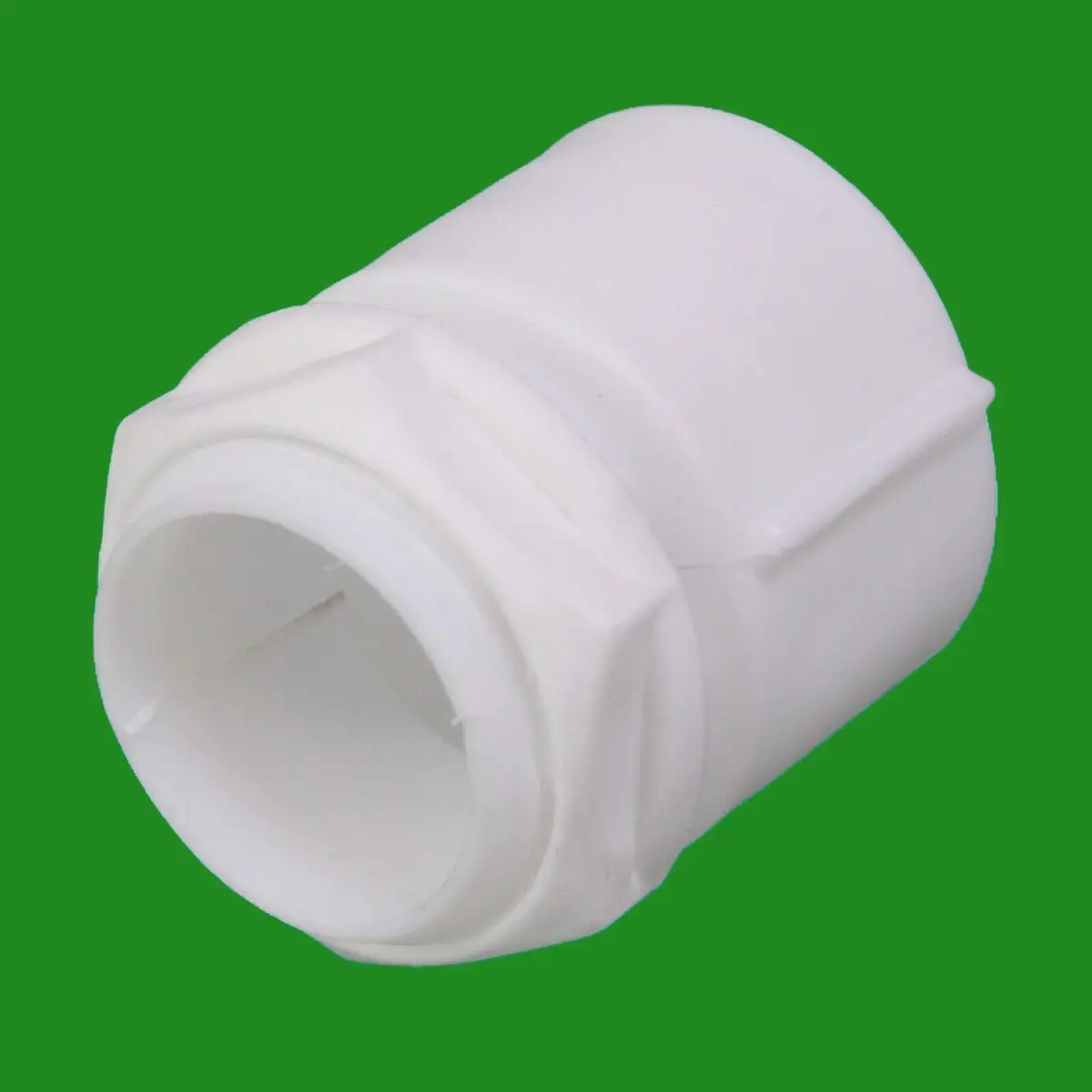 White M25 Plastic Cable Stuffing Gland Locknut Threaded Flexible Conduit Adaptor - image 3 | Free standard UK delivery included | Discount Quality Products