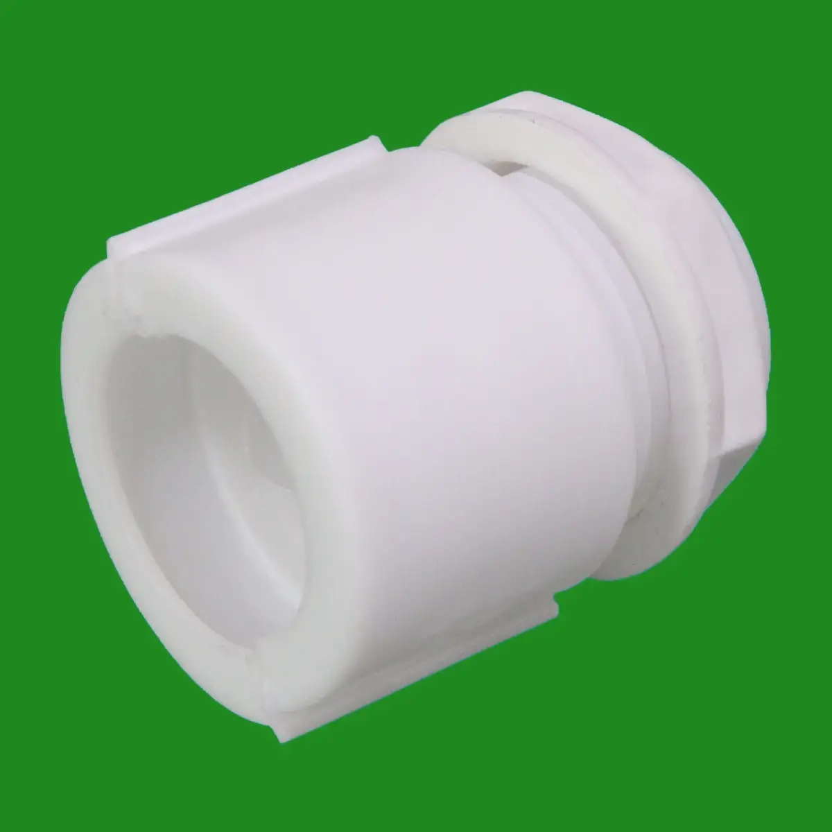 White M25 Plastic Cable Stuffing Gland Locknut Threaded Flexible Conduit Adaptor - image 4 | Free standard UK delivery included | Discount Quality Products
