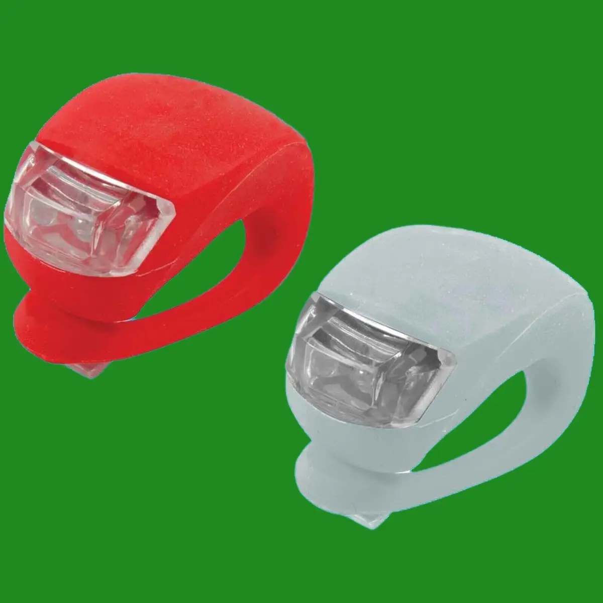 2pc Portable Travel Lightweight LED Battery Powered Clip-On Lights For Bike, Bag