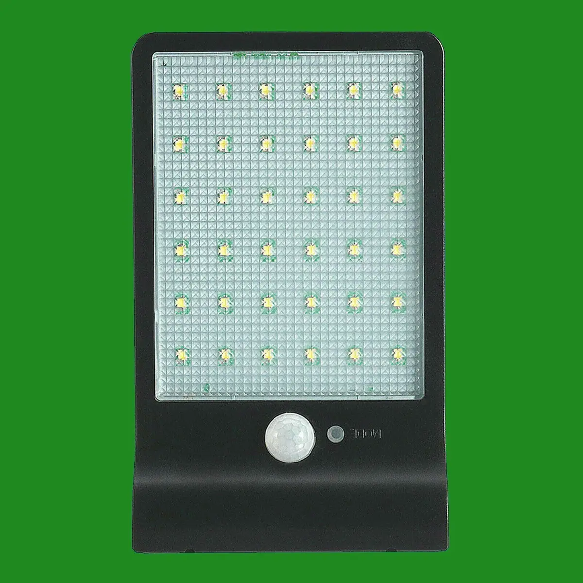 4x 36 LED 2.5W Black Solar Power PIR Motion Sensor IP44 Garden, Security Light - image 2 | Free standard UK delivery included | Discount Quality Products