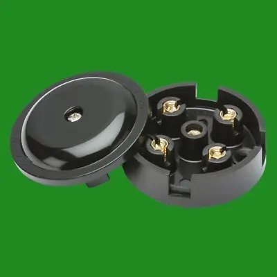 5A 59mm Junction Box 4 Terminals Black Electrical Connection Selective Entry