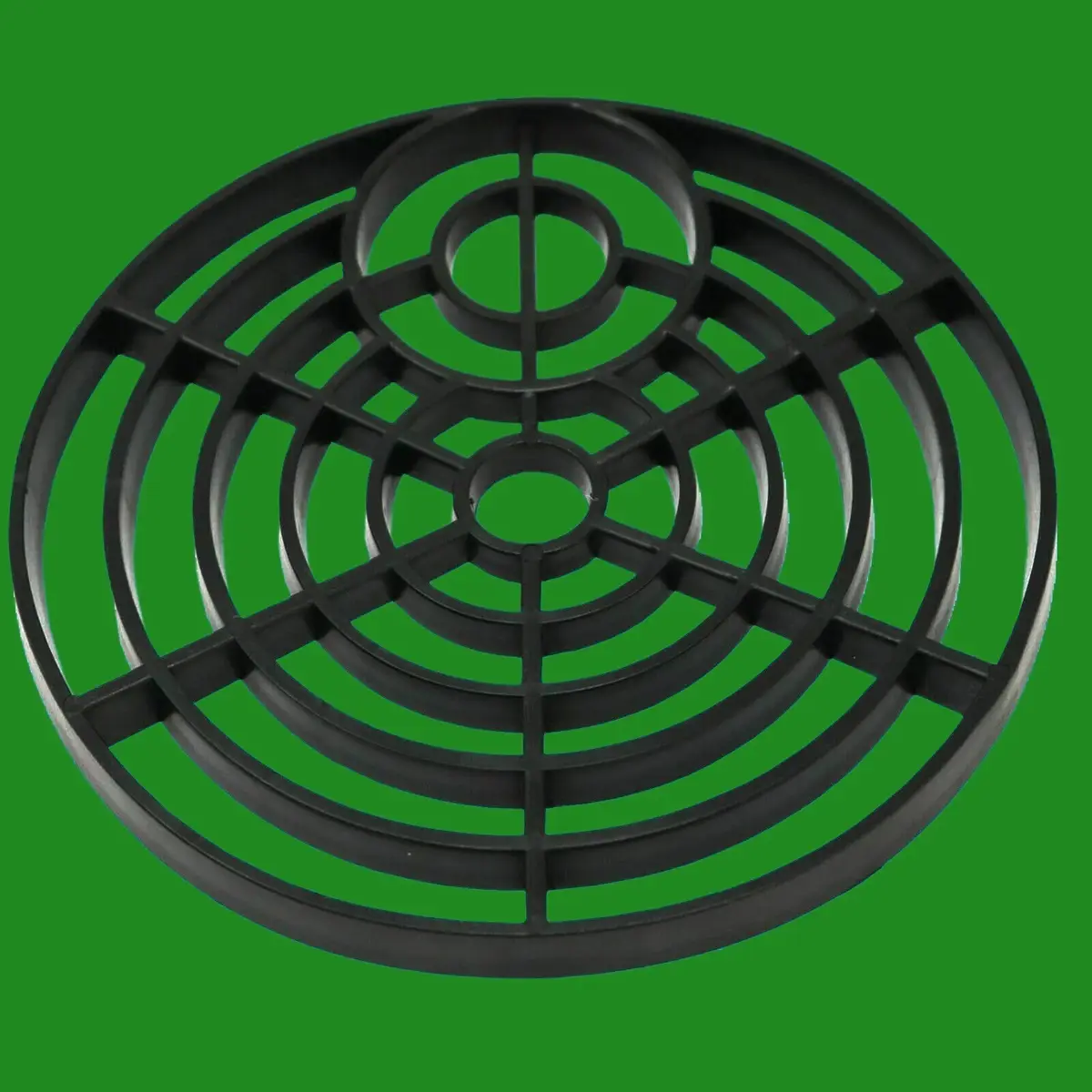 1x Replacement Gulley Grid Drain Cover Block, 6" Heavy Duty Plastic Black Round