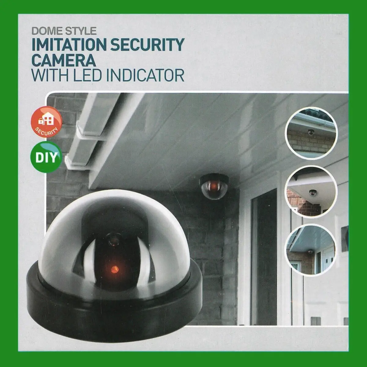 1x Dome Style Imitation CCTV Security Camera, LED Indicator, Wall Ceiling Mount - image 2 | Free standard UK delivery included | Discount Quality Products
