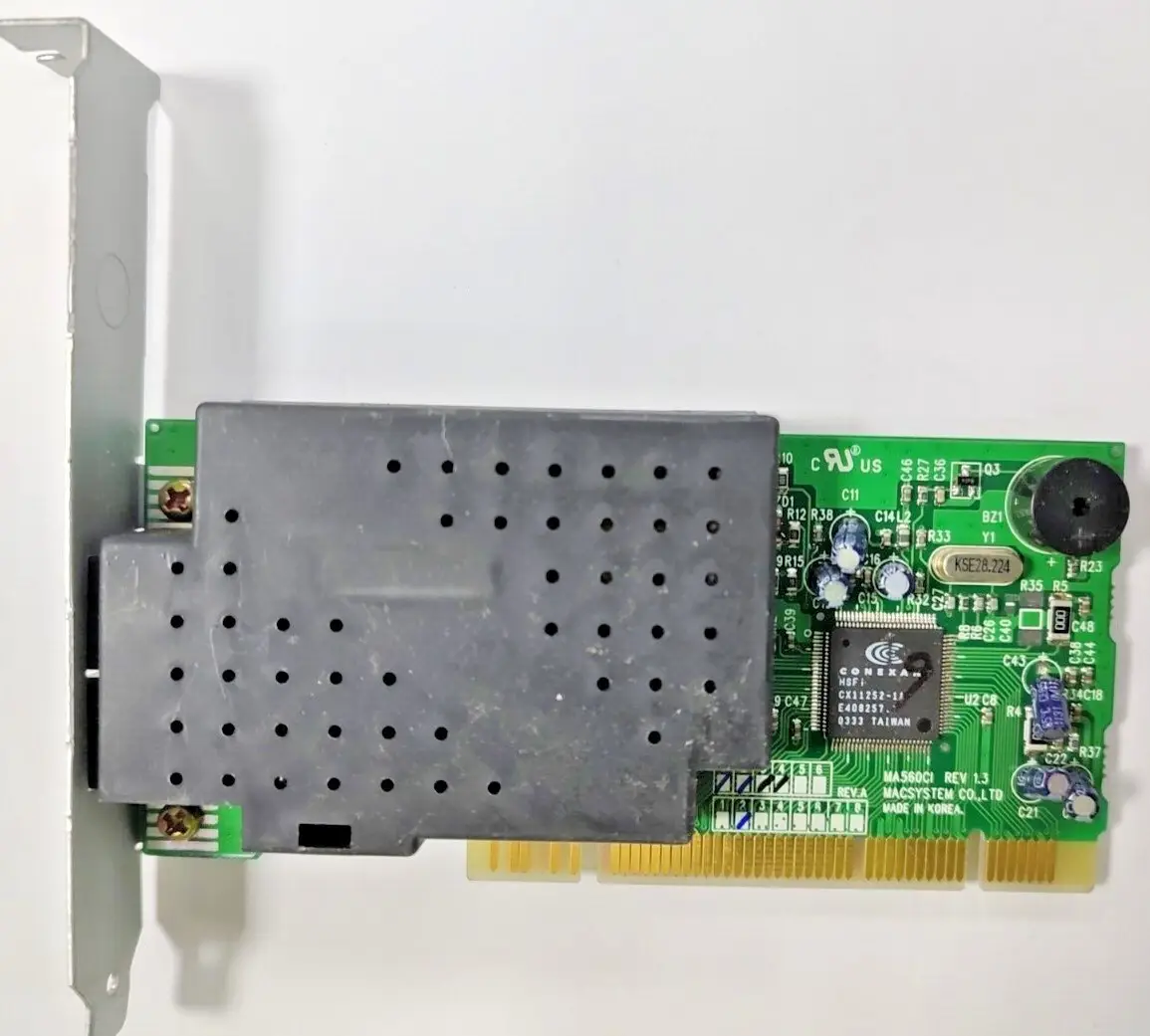 MACSYSTEM CONEXANT SOFTK56 MA560CI (REV.1.3) 56K PCI Dial Up MODEM &amp; FAX CARD