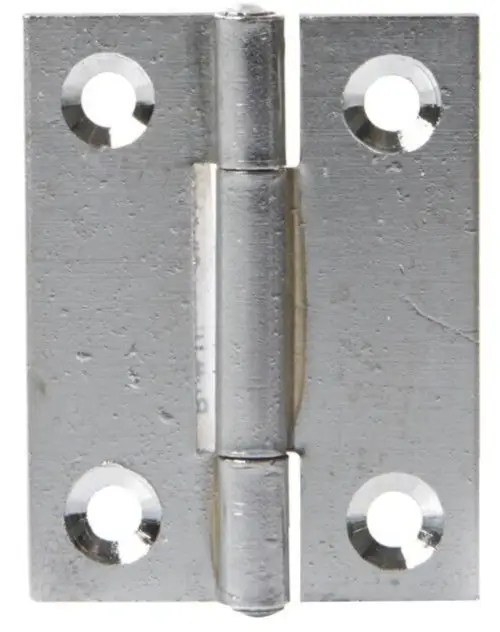 10x 50mm (2") Chrome Steel Door Butt Hinges Cupboards Doors Cabinets Kitchen