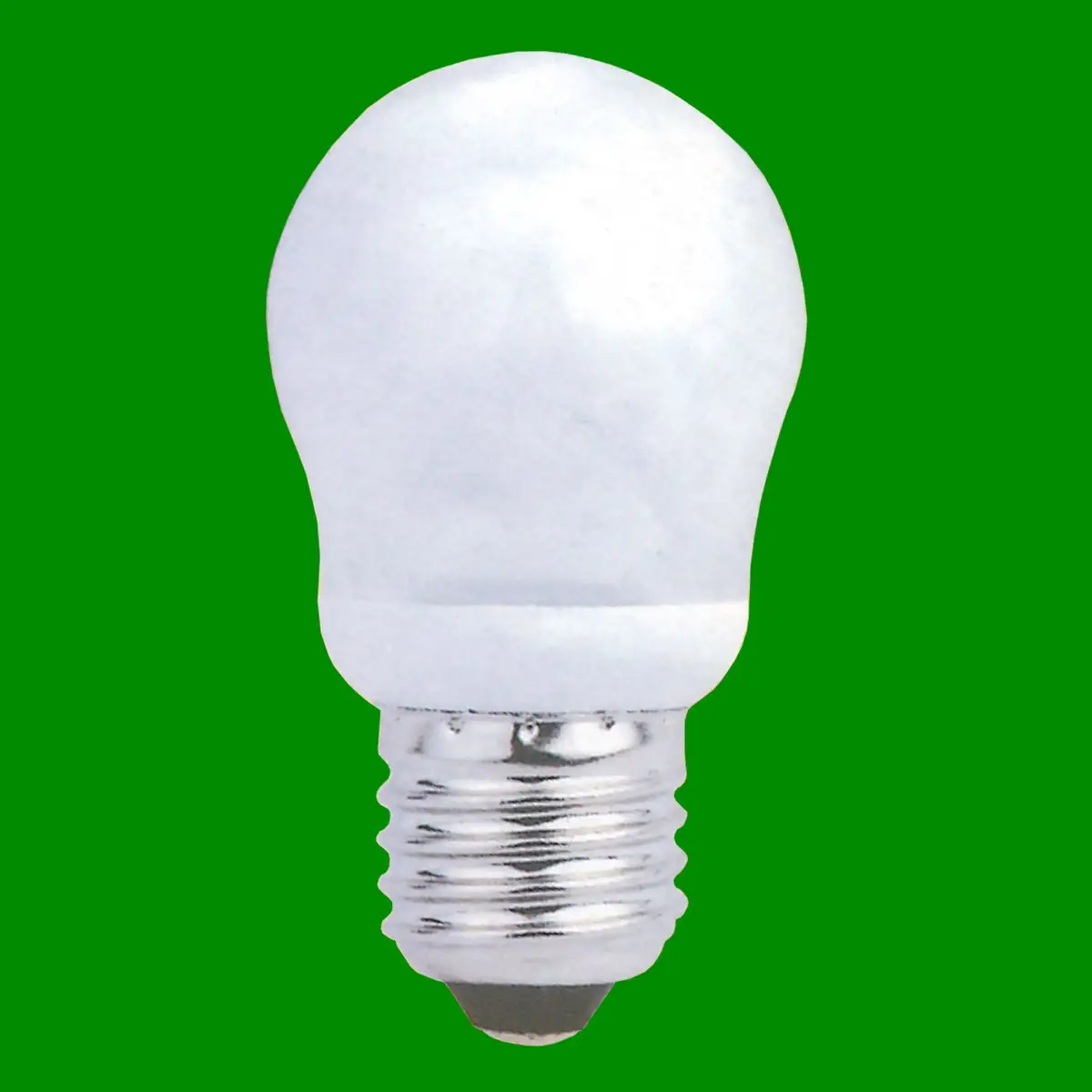 6x 7W (=25W) Mini Golf Ball Round G45 CFL ES E27 Light Bulb, Edison Screw, Lamp - image 2 | Free standard UK delivery included | Discount Quality Products