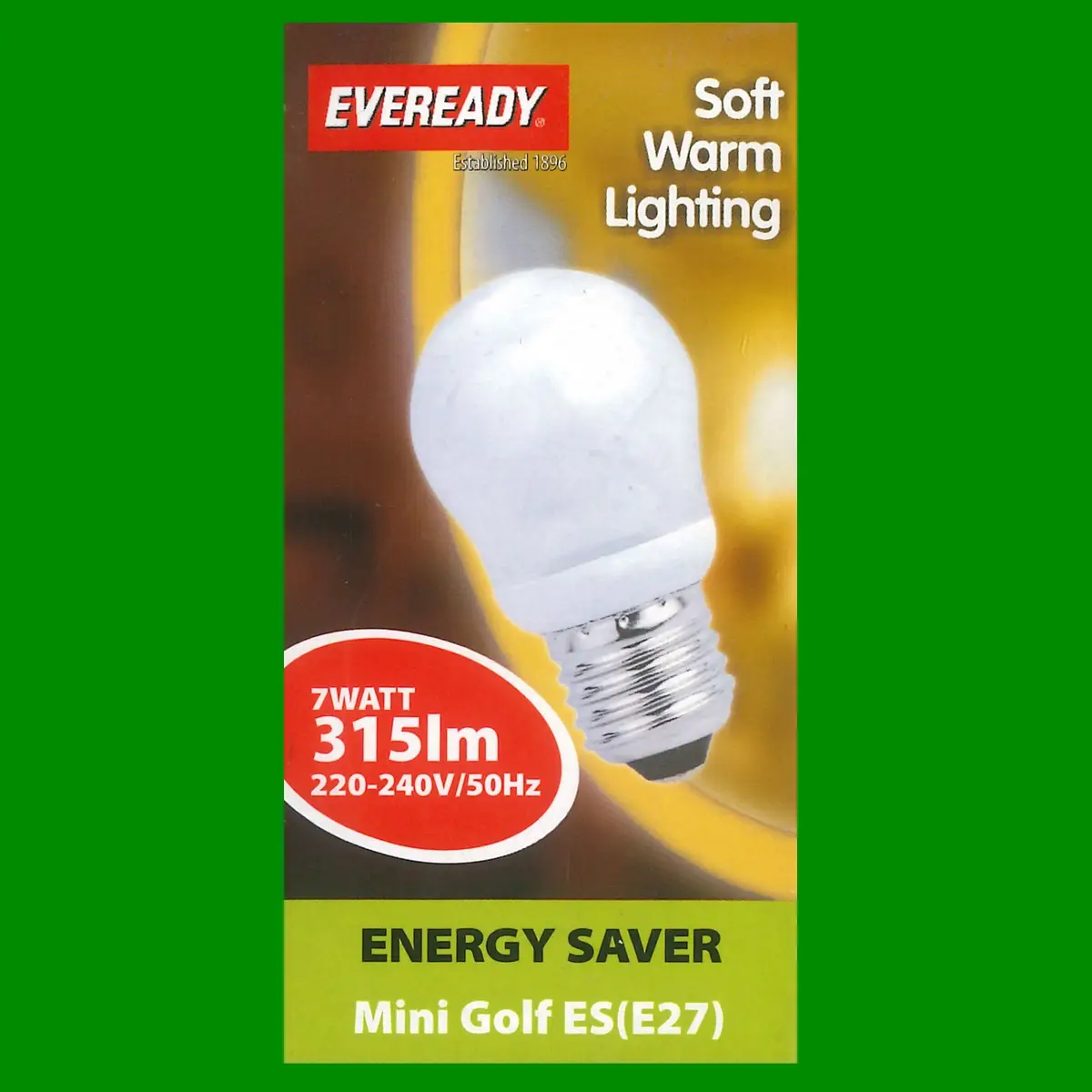 6x 7W (=25W) Mini Golf Ball Round G45 CFL ES E27 Light Bulb, Edison Screw, Lamp - image 3 | Free standard UK delivery included | Discount Quality Products