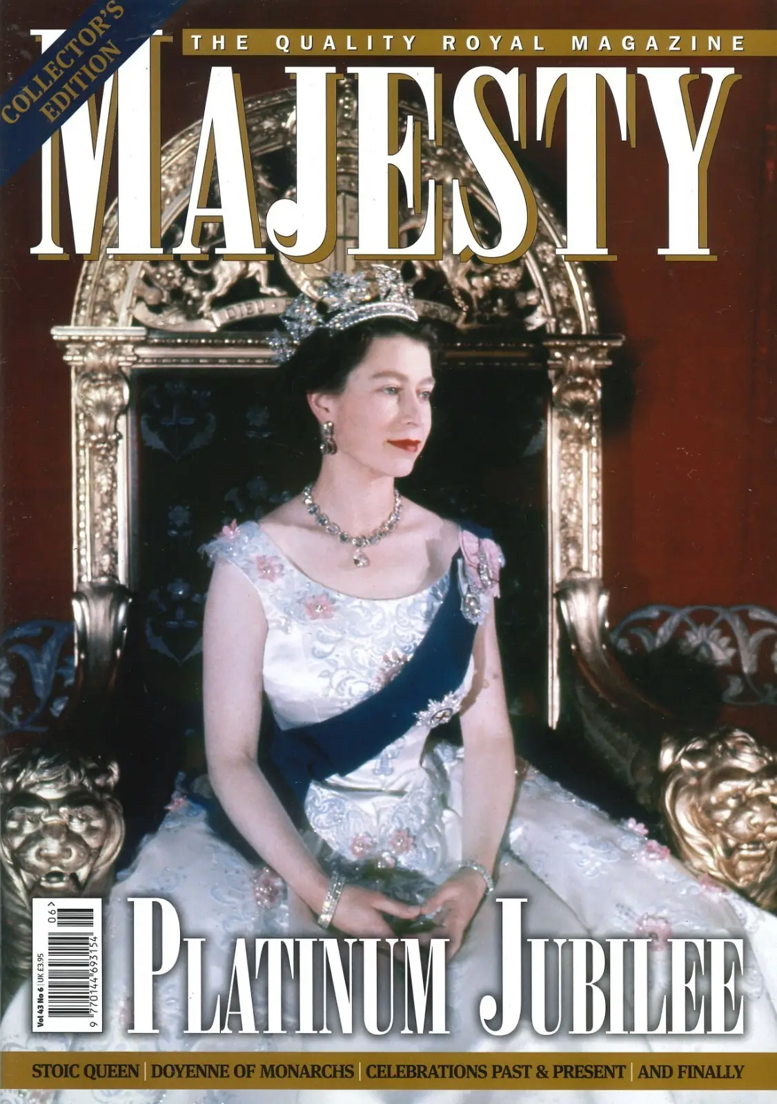 Majesty Magazine Collectors Edition, Queen Elizabeth Platinum Jubilee, June 2022